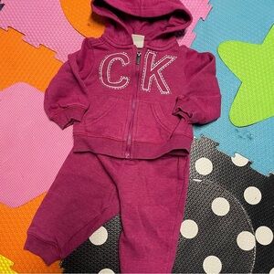 Calvin Klein Purple Sweatpants Cozy Joggers